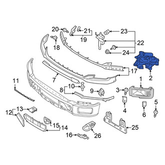 Ford OE - Left Bumper Cover Spacer Panel Bracket