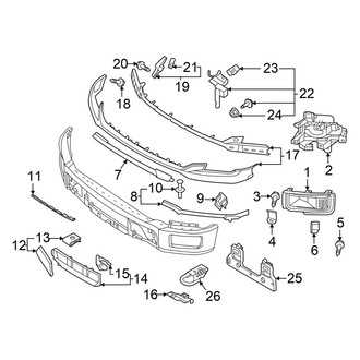Ford OE - Front Bumper - Bumper & Components (W/O Modular Bumper Trim), (Tremor)