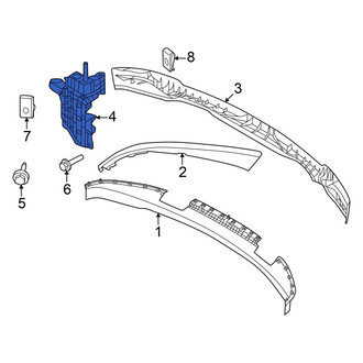 Ford OE - Front Left Radiator Support Air Deflector Actuator