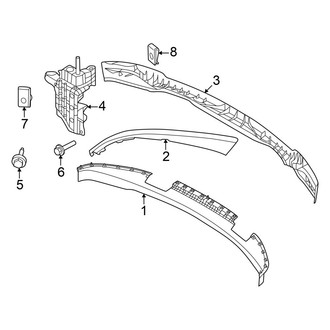 Ford OE - Front Bumper - Bumper & Components (W/O Modular Lower Trim), (Tremor)