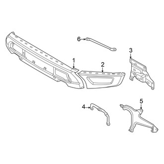 Ford OE - Front Bumper - Bumper & Components (With Modular Bumper, Bumper & Mounts), (Raptor)