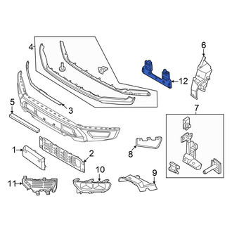 Ford OE - Front License Plate Bracket