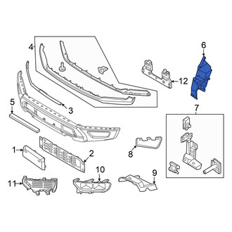 Ford OE - Left Bumper Molding Bracket