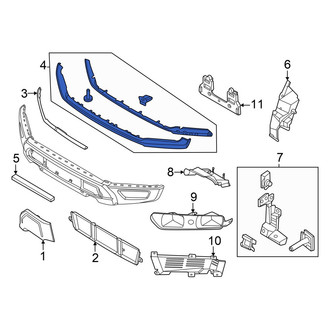 Ford OE - Front Upper Bumper Trim