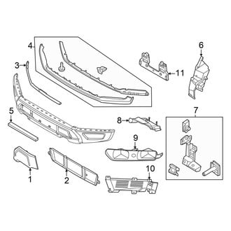 Ford OE - Front Bumper - Exterior Trim (With Modular Bumper), (Raptor)