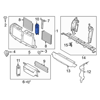 Ford OE - Front Upper Radiator Support Air Deflector Actuator