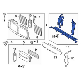 Ford OE - Front Lower Radiator Support Air Deflector