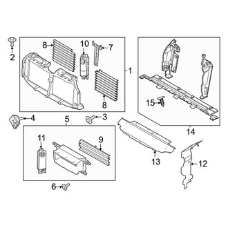Ford OE - Radiator Support - Splash Shields