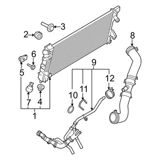 Ford OE - Cooling - Radiator & Components (Main), (5.2L)