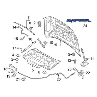 Ford OE - Front Hood Emblem