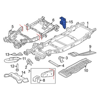 Ford OE - Rear Right Bumper Impact Bar Bracket