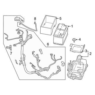 Ford OE - Electrical - Battery (Front)