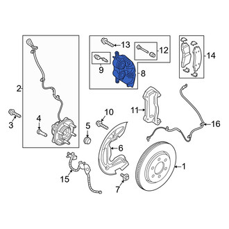 Ford OE - Front Right Disc Brake Caliper