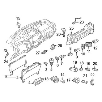 Ford OE - Instrument Panel - Cluster & Switches