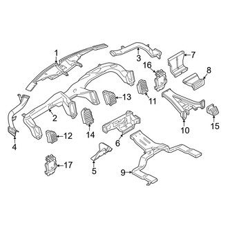 Ford OE - Instrument Panel - Ducts (Raptor)