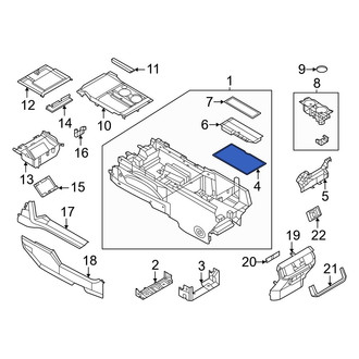 Ford OE - Rear Console Mat