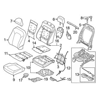 Ford OE - Seats & Tracks - Driver Seat Components (Raptor)