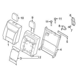Ford OE - Seats & Tracks - Rear Seat Components (40% Side, Seat Back), (Raptor)