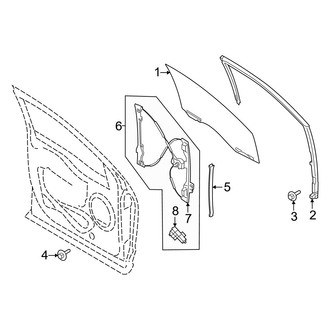 Ford OE - Front Door - Glass & Hardware (Raptor)