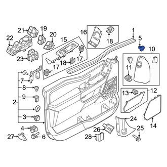 Ford OE - Door Interior Trim Panel Nut