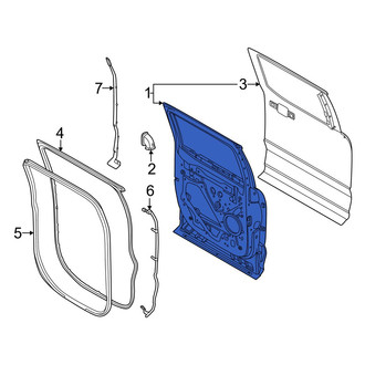 Ford OE - Rear Left Door Shell
