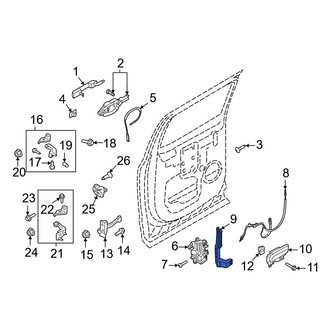Ford OE - Rear Left Door Latch Bracket