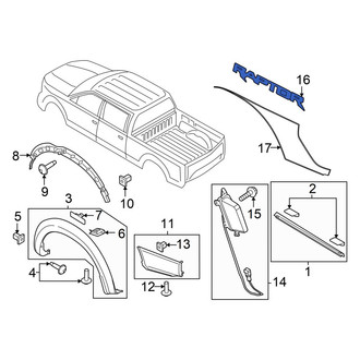 Ford OE - Rear Right Truck Bed Decal