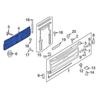 Ford OE - Rear Tailgate Gap Cover