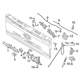 Ford OE - Tail Gate - Lock & Hardware (Raptor)