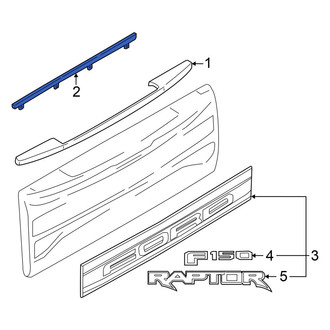 Ford OE - Rear Upper Inner Tailgate Molding