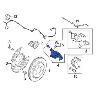 Ford OE - Rear Right Disc Brake Caliper