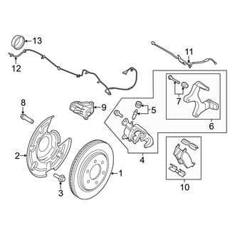 Ford OE - Rear Suspension - Brake Components