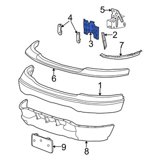 Ford OE - Front Right Bumper Face Bar Mount