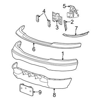 Ford OE - Front Bumper - Bumper & Components