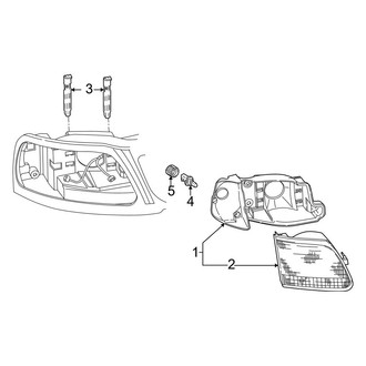 Ford OE - Front Lamps - Headlamp Components (To 7/96)