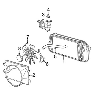 Ford OE - Cooling - Radiator & Components (4.6L)