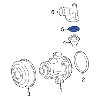 Ford OE - Engine Coolant Thermostat Housing O-Ring