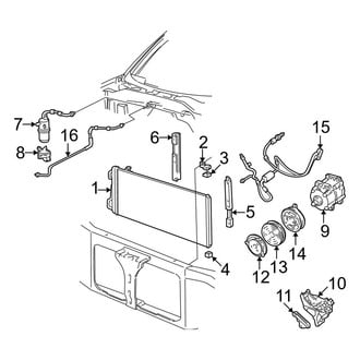 Ford OE - Air Conditioner & Heater - Condenser, Compressor & Lines (Base / Lariat / XL / XLT)