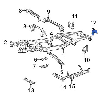 Ford OE - Rear Left Bumper Face Bar Bracket