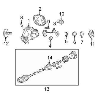 Ford OE - Front Suspension - Carrier & Front Axles (4WD)