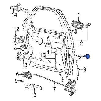 Ford OE - Front Door Lock Striker Plate