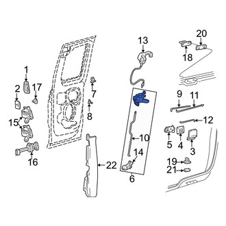 Ford OE - Rear Right Door Latch Assembly