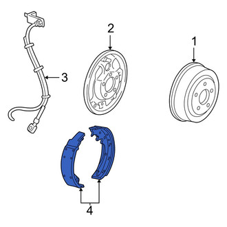 Ford OE - Rear Drum Brake Shoe