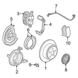 Ford OE - Rear Suspension - Brake Components (Disc Brakes)