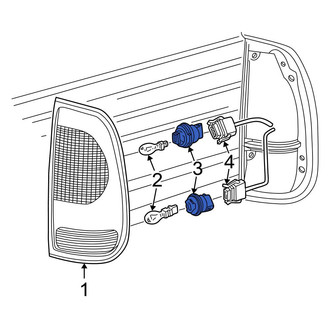 Ford OE - Rear Tail Light Socket