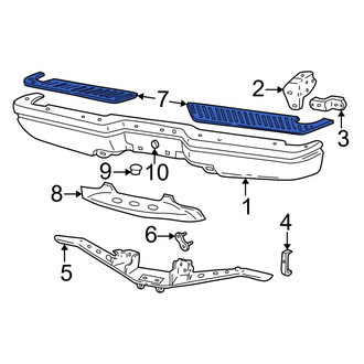 Ford OE - Rear Right Upper Bumper Step Pad