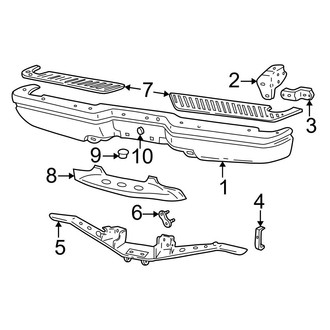 Ford OE - Rear Bumper - Bumper & Components