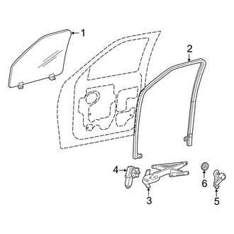 Ford OE - Front Door - Glass & Hardware (SuperCrew)