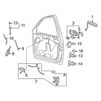 Ford OE - Front Door - Lock & Hardware (SuperCrew)