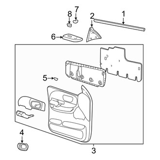 Ford OE - Front Door - Interior Trim (SuperCrew)